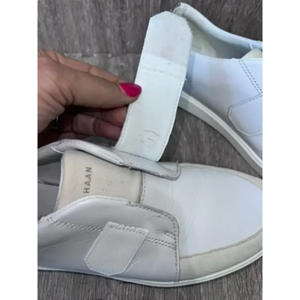 Cole Haan Men's White Leather Monk Strap Sneakers‎ Size 9.5 Casual